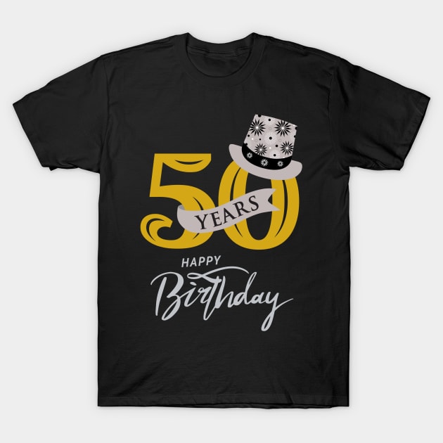 50th Birthday T-Shirt by RioDesign2020